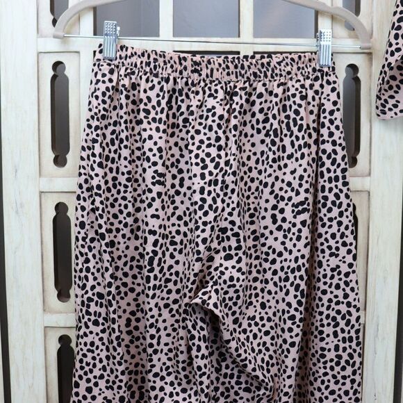 Nasty Gal Animal Spot Tie Front Beach Top and Trousers Size 2 New - Picture 6 of 12